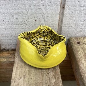trinket handmade ART DECO ceramic bowl